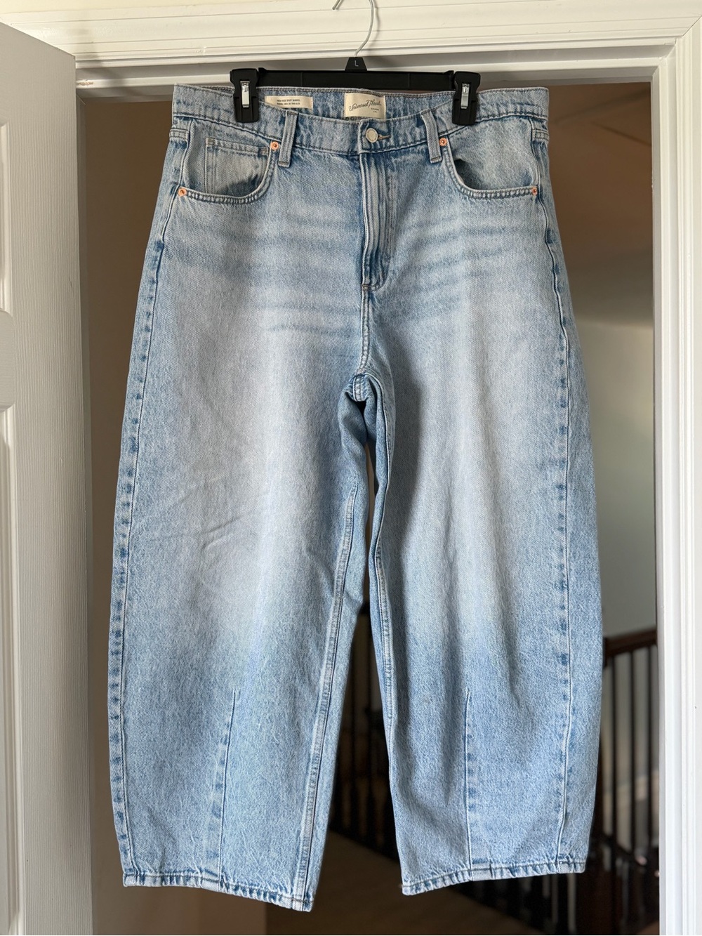 Universal Thread High Rise Easy Barrel Jeans Light Wash Size 14